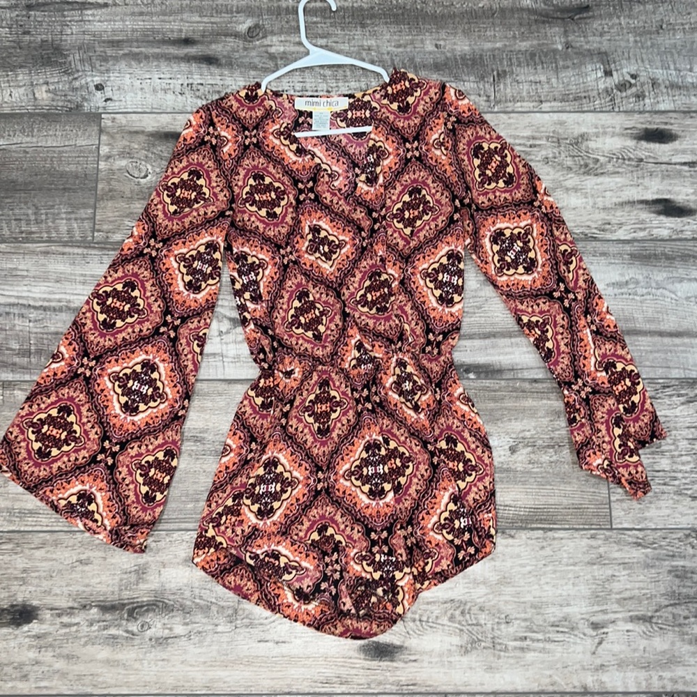 Open front romper